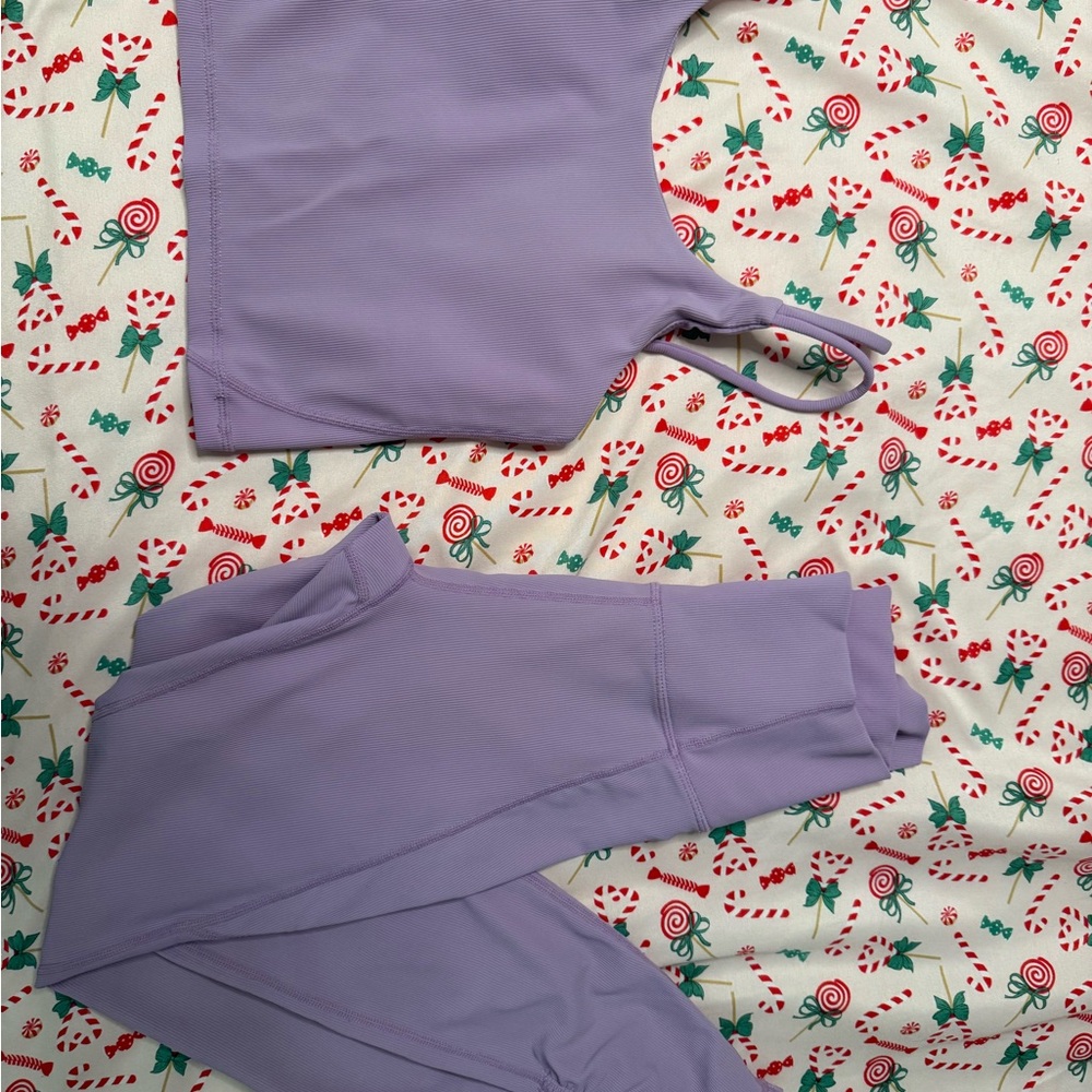 Wilo Lavender Tank and Legging Set